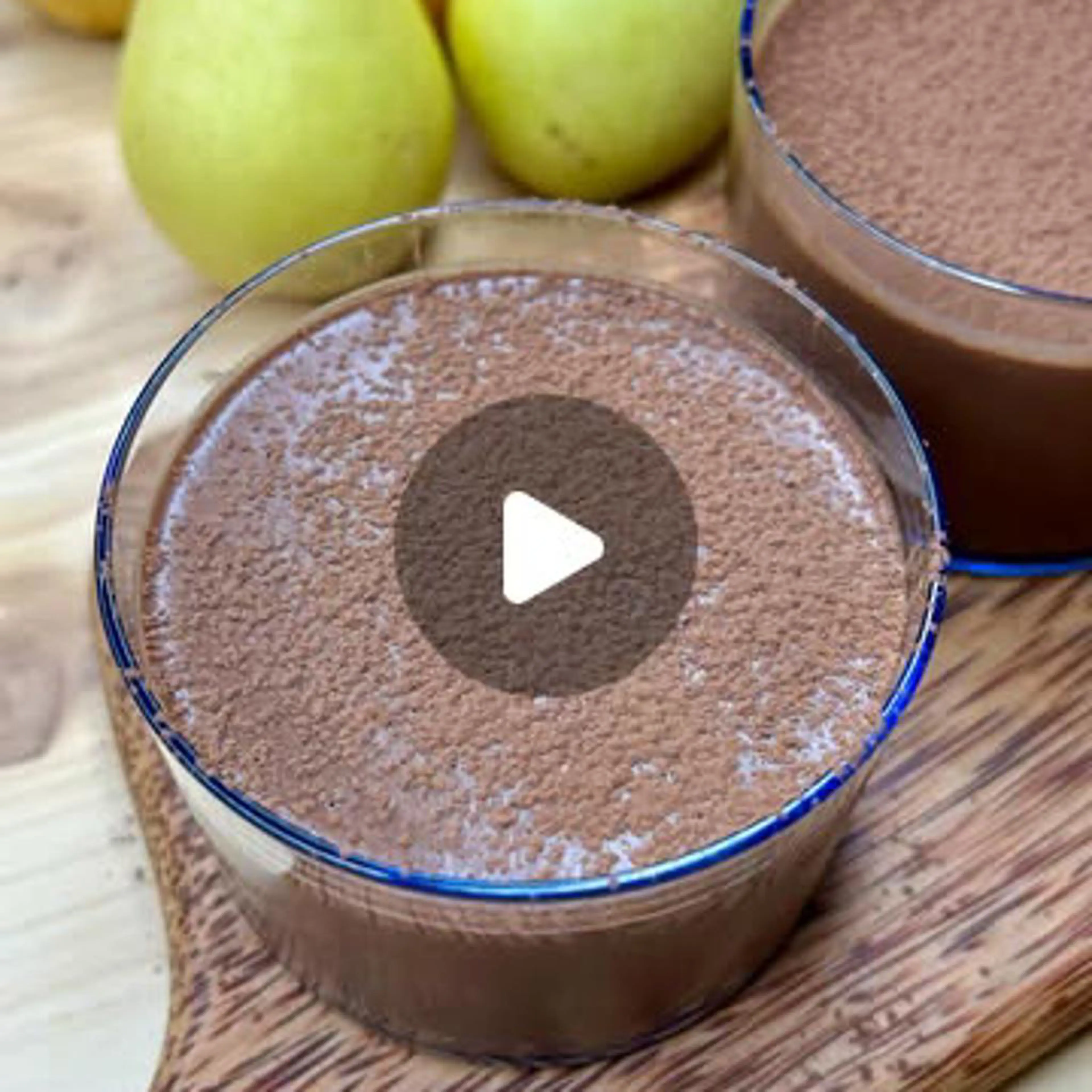 Chocolate and pear mousse