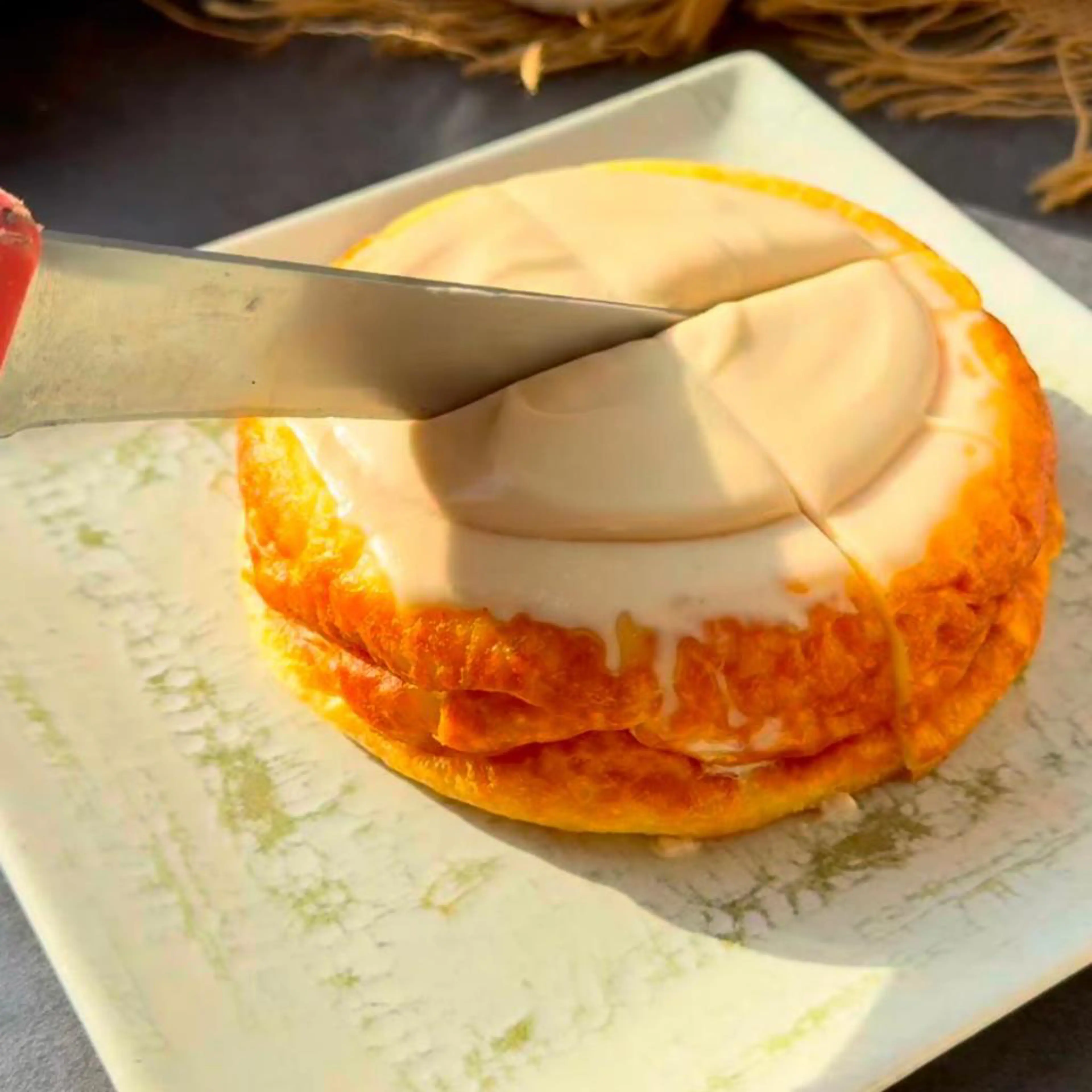 Gluten-free cheesecake with no added sugar