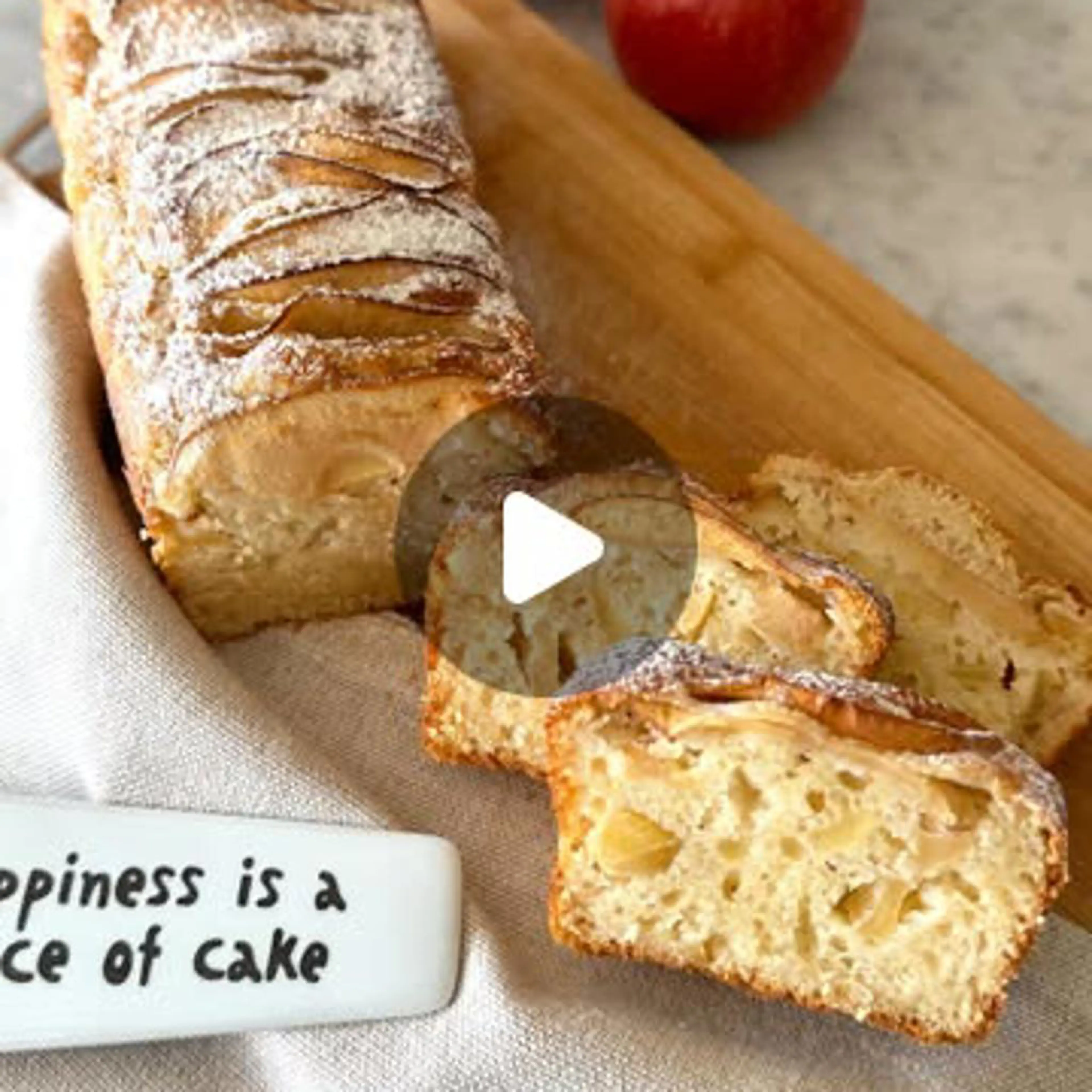 Apple plum cake
