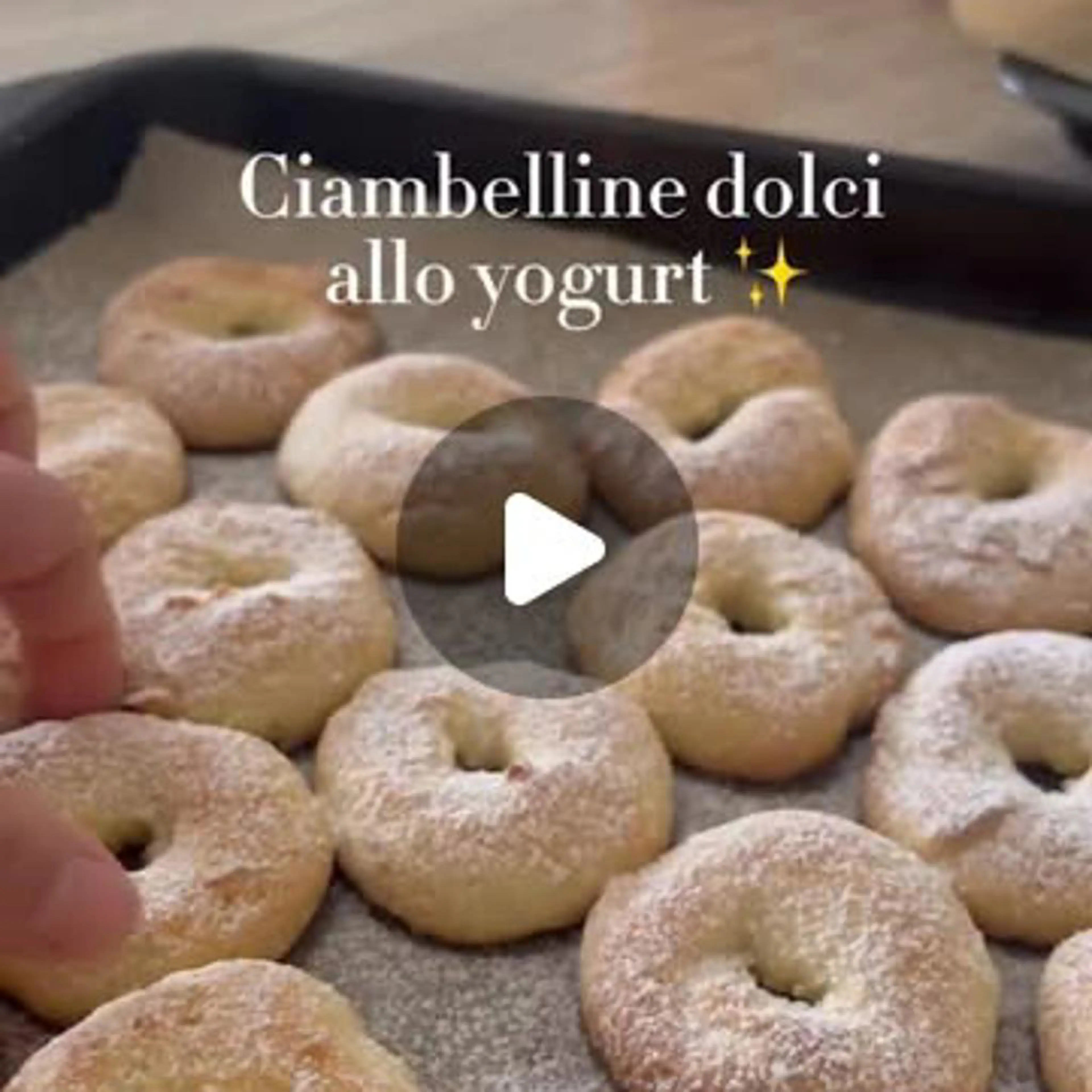 Sweet yogurt doughnuts