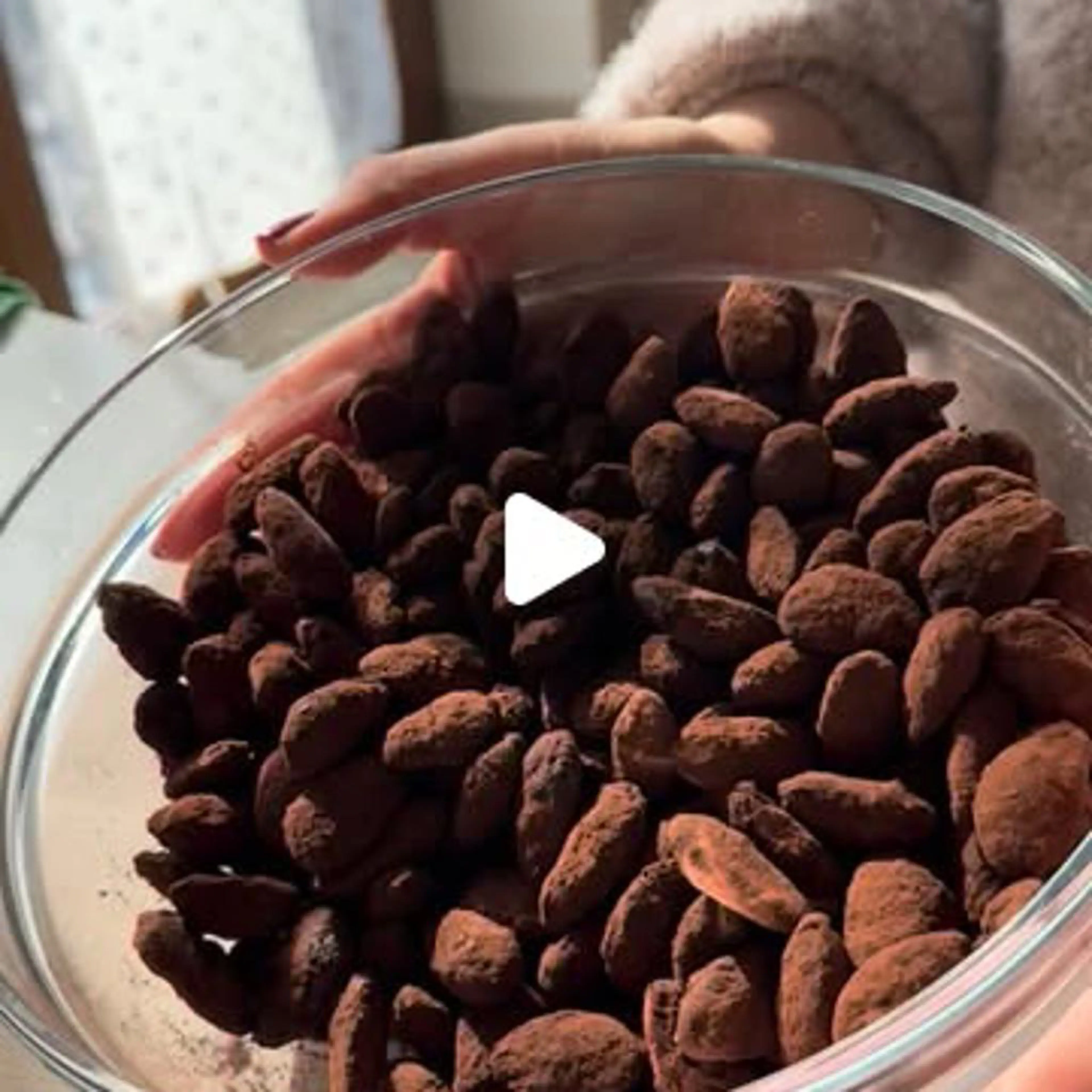 Toasted Almonds with Dark Chocolate and Cocoa