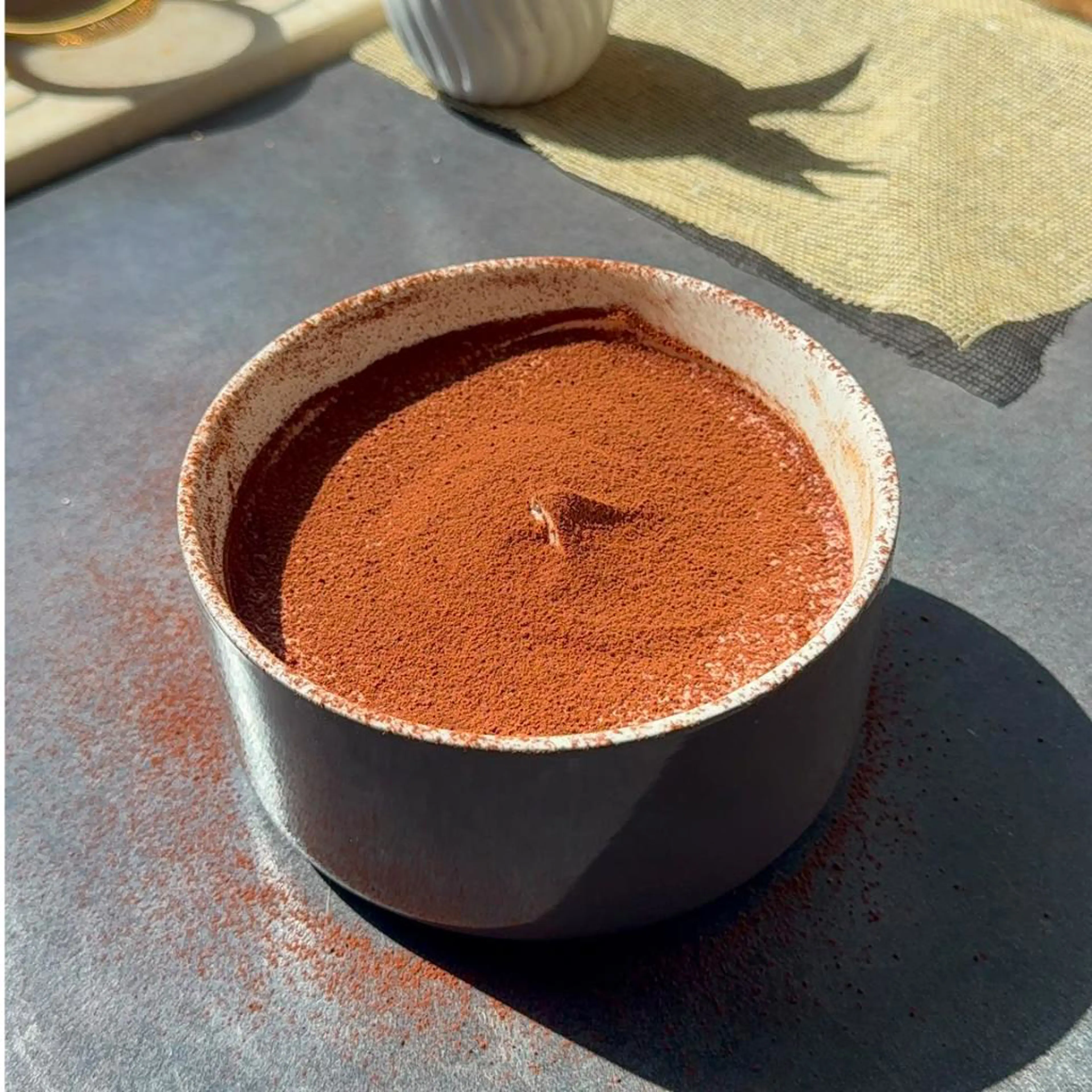 Summer chocolate porridge with Greek yogurt