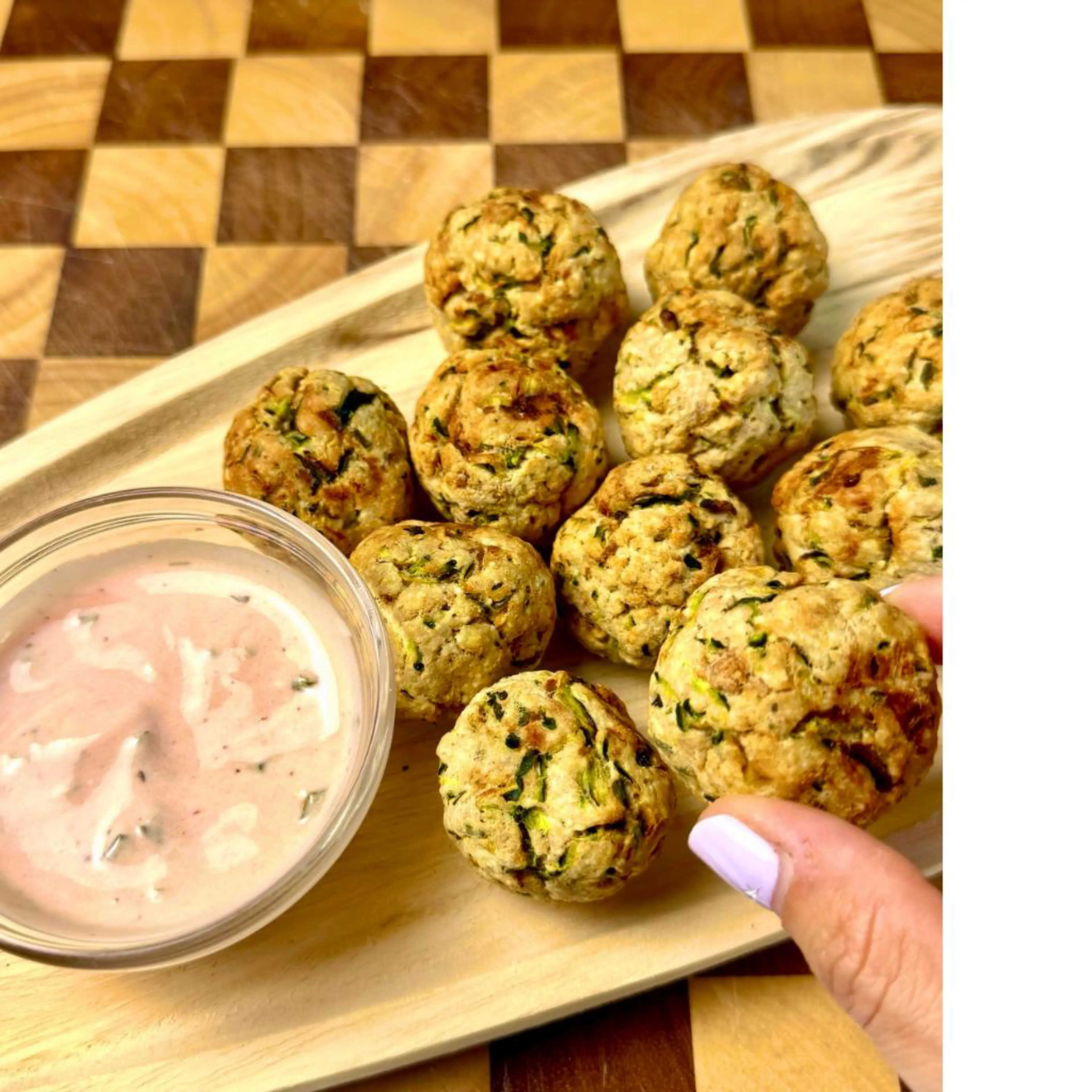 Tuna and Zucchini Meatballs in the Air Fryer