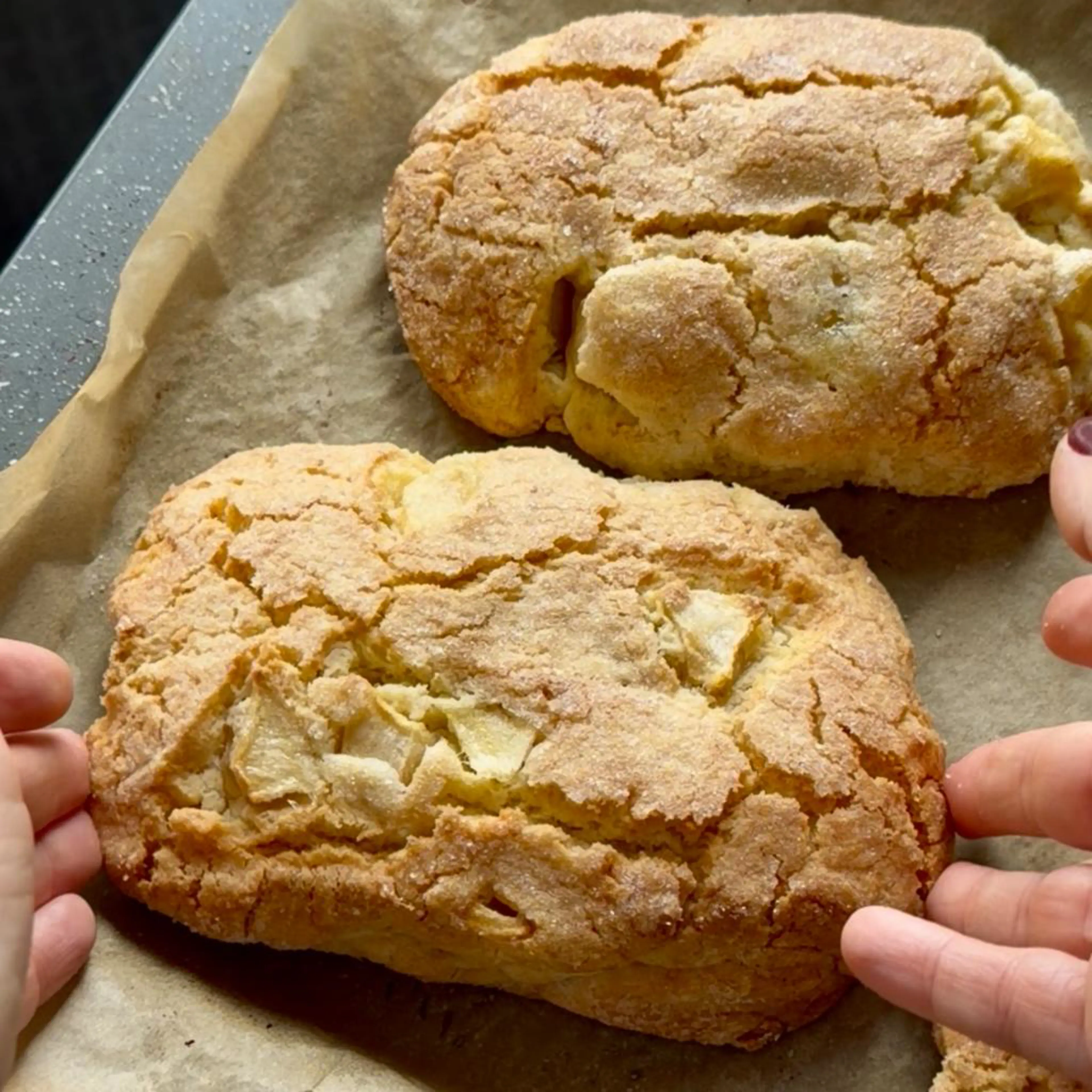 Chapatitas de manzana